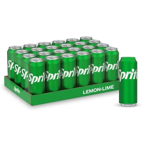 Produktbild: Sprite - spritziges Erfrischungsgetränk mit fruchtigem Geschmack aus Limetten und Zitronen - erfrischender Softdrink in Einweg Dosen (24 x 330 ml)