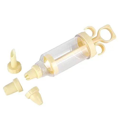 Produktbild: Spritzbeutel und Spritztüllen-Set, DIY-Gebäck-Dekorationsdüsen-Set, Kuchendekorationswerkzeuge, Spritzbeutel mit 8 Spritztüllen für die Herstellung von Kuchen, (<strong>34380:</strong> Beige