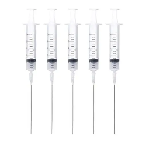 Produktbild: Spritze, 5-teilige Tintenfüllspritze 10 Ml mit Abnehmbarer Nadelspitze für Füllfederhalter, Computerdrucker, Zubehör für Dosiernadeln