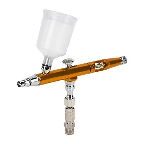 Produktbild: Spritzpistole, Malerei Airbrush-Pistole, hochwertige 0,3 mm Double Action für Spritzlackierung Werbung, T-Shirts(Golden)