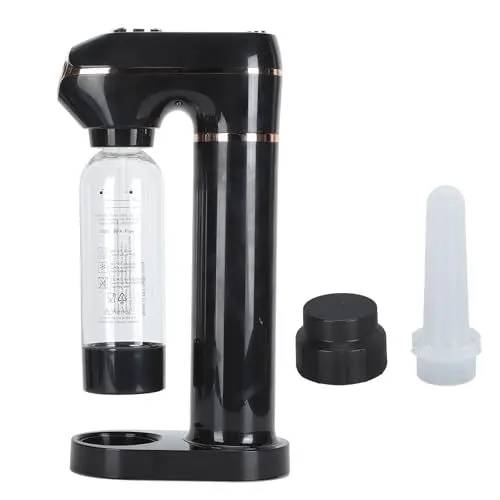 Produktbild: Sprudelwasserbereiter, 1 L, ABS-PET, Kommerzielle Getränkemaschine mit Manometer für Hausgemachte Kohlensäure, DIY-Familienanpassung, Modernes Design für Einen Gesünderen