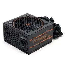 Produktbild: SPYCO Typhoon PS-551, Gaming-Netzteil 550 W, 80 Plus Bronze, Nicht modular, geräuscharm, Netzteil ATX, Supersilent-Lüfter, Kondensatoren Teapo, kompakte Abmessungen, Garantie 5 Jahre