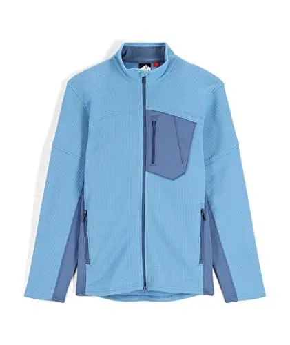 Produktbild: Spyder Herren Bandit Hybrid durchgehendem Reißverschluss Fleecejacke, Chambray, Large