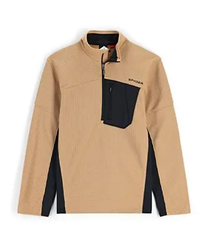 Produktbild: Spyder Herren Bandit Hybrid halbem Reißverschluss Fleecejacke, Tannin, Large