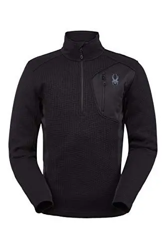 Produktbild: Spyder Men's Bandit Half Zip Fleece Jacket, Black, XL