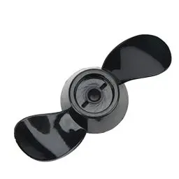 Produktbild: SPYMINNPOO Außenborder-Propeller, Verdickter Kunststoff, Langlebig, 2-Blatt-Ersatzpropeller für 12-V-24-V-Motoren, Schwarz Wassersport Bootfahren
