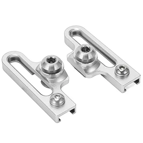 Produktbild: VGEBY Fahrradbremsbelag, 2 Stück Fahrrad C-Klemme Bremsbelag Aluminiumlegierung Verlängerung C Bremssattel Adapter Bremsen Geeignet für Rennräder(Silber)