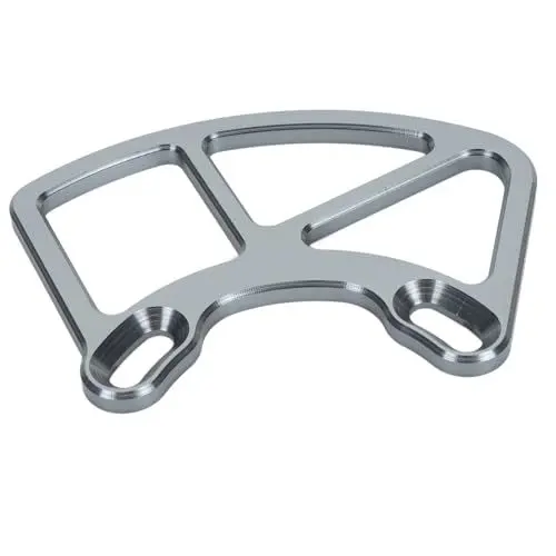 Produktbild: SPYMINNPOO MTB Bash Guard, Fahrradkettenschutz aus Aluminiumlegierung für ISCG05 ISCG 03 22T-46T Kettenblätter Mountainbike (Ti-Farbe)