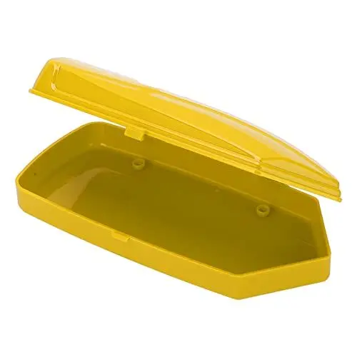 Produktbild: SPYMINNPOO RC Dachkoffer Kofferraum Koffer mit Halterung Aufkleber Schraubenmutter für SCX10 90046 1/10 1/8 RC Car(Gelb) Modellspielzeug Zubeh?r Für Modellautos