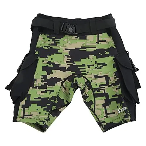 Produktbild: SPYMINNPOO 2,5 Mm Herren-Neoprenanzug-Shorts, Sonnenschutz, Schnell Trocknende, Enge Herren-Badehose, Schnorcheln, Surfen, Tauchen (XL)
