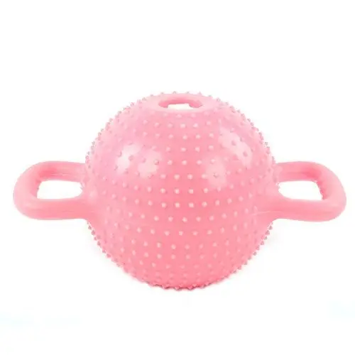 Produktbild: SPYMINNPOO Verstellbare Wassergefüllte Kettlebell, Rutschfestes Design, Praktischer Binauraler Griff mit Massagepartikeloberfläche für Yoga, Pilates, Aerobic, Effektiver Trainingsmodus (Rosa)