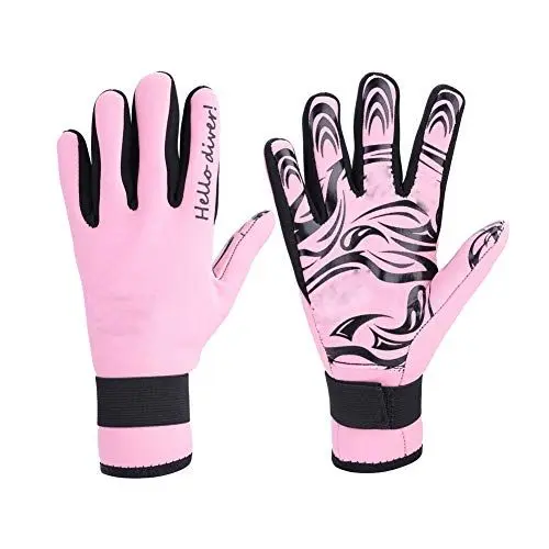 Produktbild: SPYMINNPOO Wasserhandschuhe, Neopren-Tauchhandschuhe, 2 Mm Warme Schwimmhandschuhe, Fünf-Finger-Neoprenanzug- Zum Tauchen, Kajakfahren, Surfen, Winter, Kanufahren, Kajakfahren und