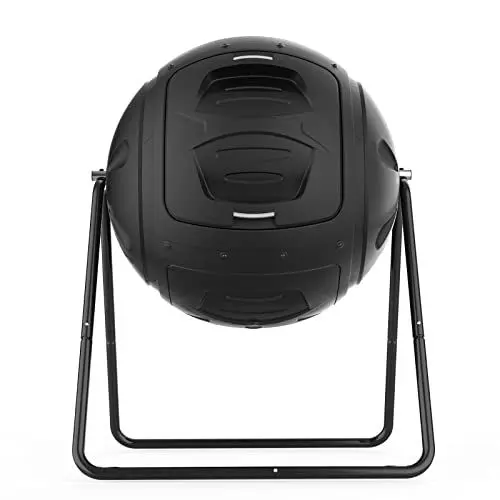 Produktbild: SQUEEZE master Multifunktionaler 130 Liter Tumbling Komposter für den Gartenabfall und Küchenabfälle Kompost behälter mit benutzerfreundlichen Ablassstopfen zum Sammeln von Flüssigkeit