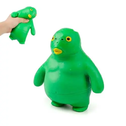 Produktbild: Squishy Stress Spielzeug MYLERCT 16 cm Grüner Monsterfisch Squeeze Spielzeug, Lustig Anti Stress Spielzeug Erwachsene zum Effektiven Stressabbau
