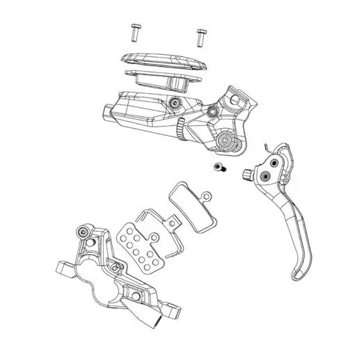 Produktbild: SRAM Europe Sram Rival Scheibenbremssattel Schwarz 160mm