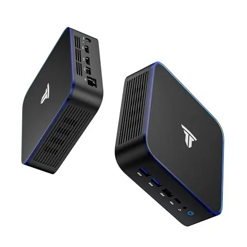 Produktbild: SRESNAIL Windows 11 Pro Mini-PC, 16 GB ARM + 512 GB SSD Mini-Desktop-PC mit Alder Lake-N95-CPU, 4 Kernen, 4 Threads, 5G-WLAN und Bluetooth 5.3-Unterstützung, Gigabit-Ethernet-Unterstützung (Schwarz)