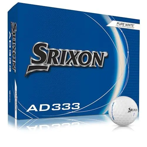 Produktbild: Srixon AD333 11 - Hochleistungs-Golfbälle für Distanz und Geschwindigkeit - Geringe Kompression - Für Konsistenz und Kontrolle - Ausrichtungslinie - Premium-Golfzubehör und Golfgeschenke