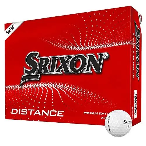 Produktbild: Srixon Distance 10 Dutzend Golfbälle Hohe Geschwindigkeit und reaktionsfreudiges Gefühl Widerstandsfähig und langlebig, Weiß, Einzelgröße