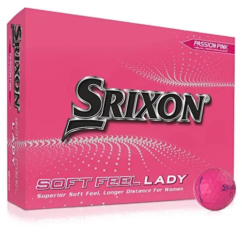 Produktbild: Srixon Unisex-Adult Soft Feel LADY8 geringer Kompression-Dutzend Golfbälle für Damen-Golfgeschenke und Golfzubehör, Weiß, Uniq Size