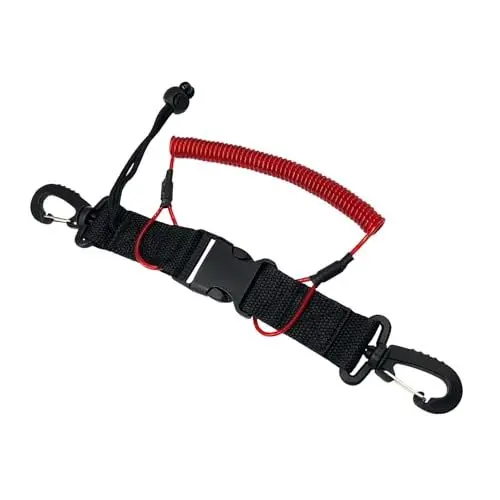 Produktbild: SRJQXH Spring Coil Spiralkabel, Eingebauter Stahldraht Tauchen Lanyard, mit Haken Spiralkabel Tauchen, Leuchtend Rotes Tauchzubehör, Dient Dazu, den Verlust der Tauchkamera zu Verhindern