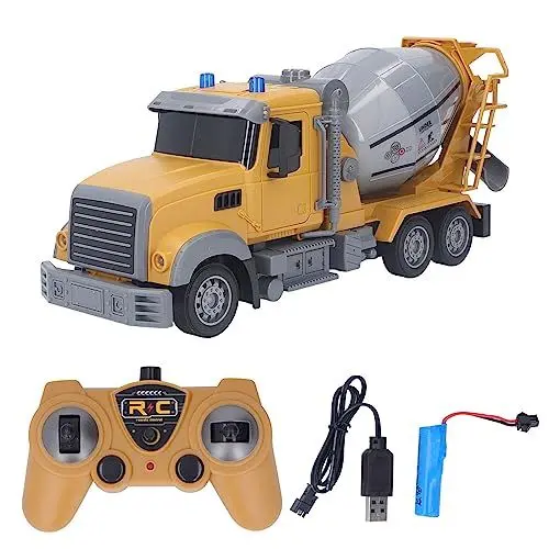 Produktbild: Betonmischer-Spielzeug-LKW, Hohe Simulation, Ferngesteuertes RC-Betonmischer-Autospielzeug für Kinder