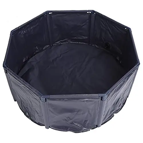 Produktbild: Srliya Faltbarer Hundepool, Tragbarer Pool, PVC-Innen- und Außenbadewanne Hunde, Katzen und Kinder (M30/100cm)