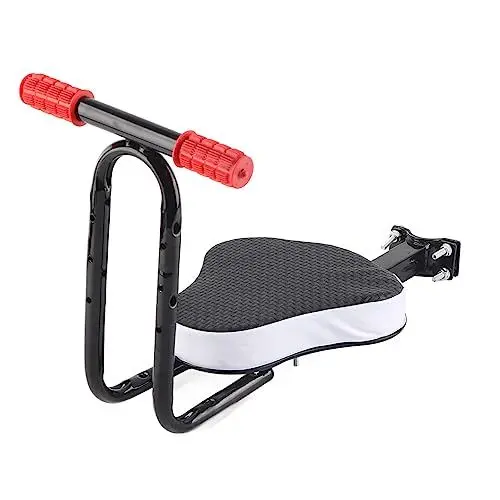 Produktbild: Srliya Vorne Montierter Kinderfahrradsitz, Sicherheits-Kinderfahrrad-Vordersitz, Geeignet Mountainbikes, 60 Kg Tragfähigkeit, MTB-Kindersitz (Quadrat)