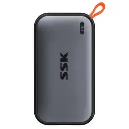 Produktbild: SSK 1 TB tragbare Externe NVME-SSD, bis zu 1050 MB/s, Extreme Übertragungsgeschwindigkeit, USB 3.2 Gen 2 Solid State Drive für Typ-C-Smartphones, PS5, Xbox, Laptop, MacBook/Pro/Air und mehr