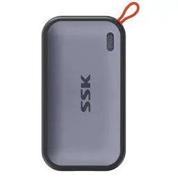 Produktbild: SSK 250GB tragbare Externe NVME-SSD, bis zu 1050 MB/s, Extreme Übertragungsgeschwindigkeit, USB 3.2 Gen 2 Solid State Drive für Typ-C-Smartphones, PS5, Xbox, Laptop, MacBook/Pro/Air und mehr