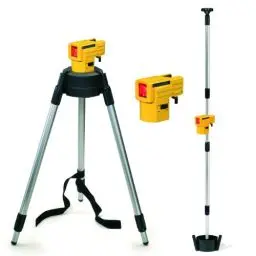 Produktbild: Stabila Messgeräte 16789 Selbstnivellierender Kreuzlinien-Laser LAX 50 inkl. Stativ-Teleskopstangen-Kombination, Gelb