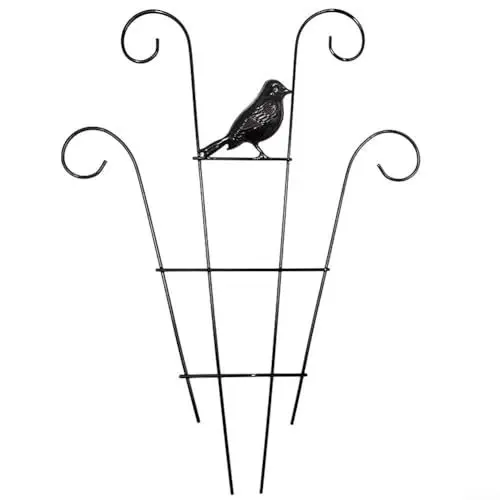 Produktbild: Stabiler Blumentopf Rankenständer Kletterpflanzenstütze Deko Vögel Design (B)