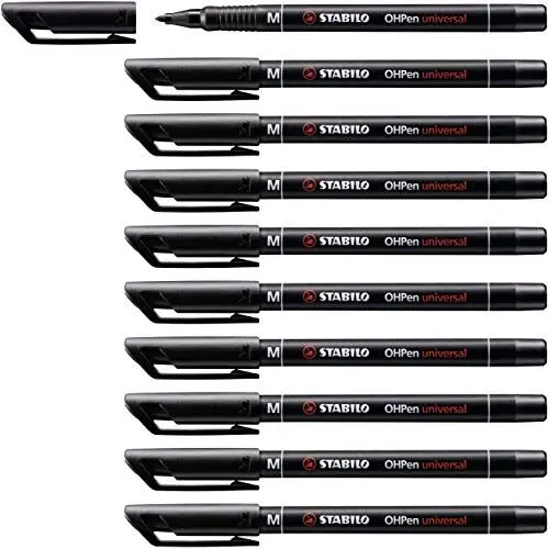 Produktbild: STABILO - Folienstift - OHPen universal - permanent medium - 10er Pack - schwarz