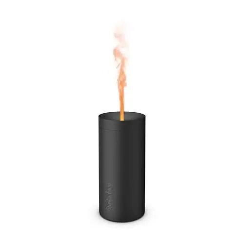 Produktbild: Stadler Form Aroma Diffuser Lucy verströmt im Akku-Betrieb bis 7h ätherische Öle mit Flammen-Effekt, für Entspannung und wohltuende Aromatherapie, schwarz