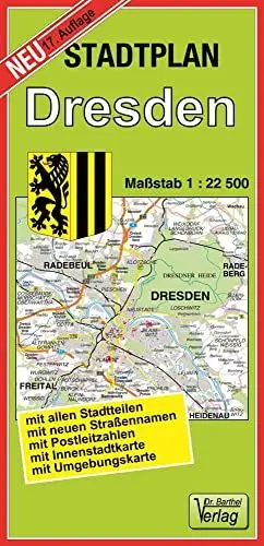 Produktbild: Stadtplan Dresden: Maßstab 1:22500