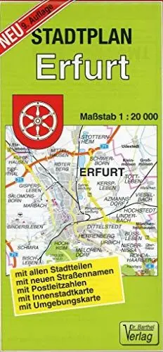 Produktbild: Stadtplan Erfurt: 1:20000