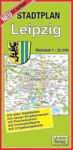 Produktbild: Stadtplan Leipzig: Maßstab 1:22500