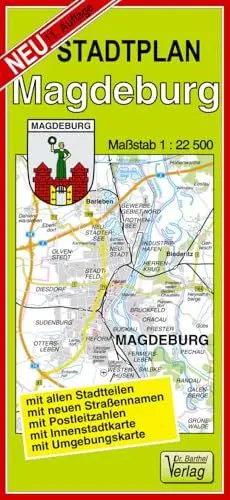 Produktbild: Stadtplan Magdeburg: Maßstab 1:22500
