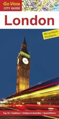 Produktbild: Städteführer London: Reiseführer mit Faltkarte: Top 10, Stadttour, Erleben & Genießen, Sprachführer (Go Vista City Guide)