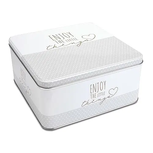 Produktbild: Städter 710238 Gebäckdose, Edelstahl, weiß