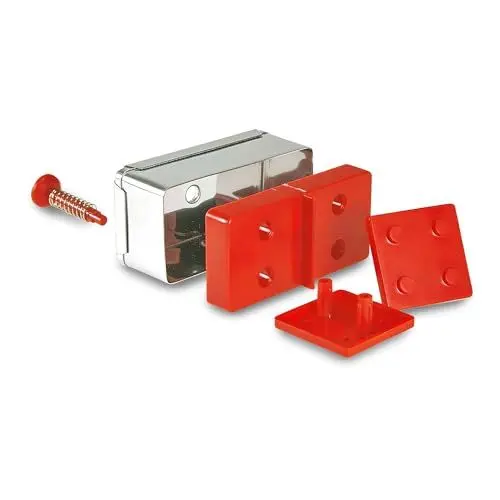 Produktbild: Städter Domino Set Ausstecher, Edelstahl/Kunststoff, rot/Silber, 6x3x2.2 cm