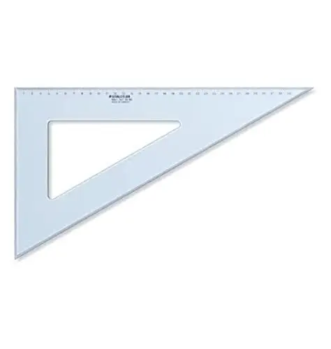 Produktbild: STAEDTLER 567 36 Mars Plexiglas Zeichendreieck 36 cm, blau-transparent, 60°/30°