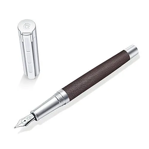 Produktbild: STAEDTLER Initium Corium Füllhalter, braunes Leder, M, Made in Germany, mit edler Geschenkverpackung, 9PC137M