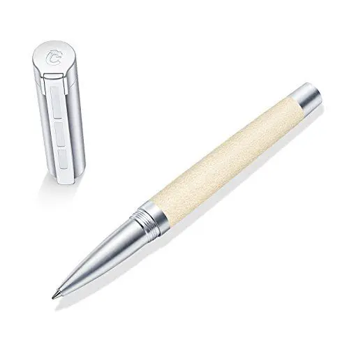 Produktbild: STAEDTLER Initium Corium Tintenroller, beiges Leder, M, schwarz, Made in Germany, mit edler Geschenkverpackung, 9PC230M-9