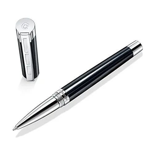 Produktbild: STAEDTLER Initium Resina Tintenroller, schwarzes Edelharz, M, schwarz, Made in Germany, mit edler Geschenkverpackung, 9PB219M-9