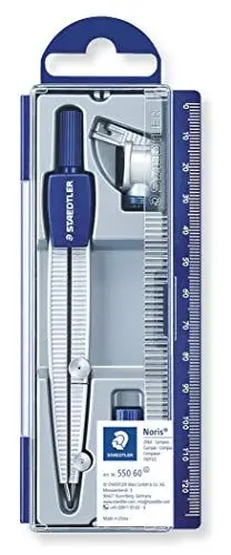 Produktbild: STAEDTLER Noris Club 550 60 Schulzirkel, 550 mit Bleieinsatz, im Klappdeckeletui, silber