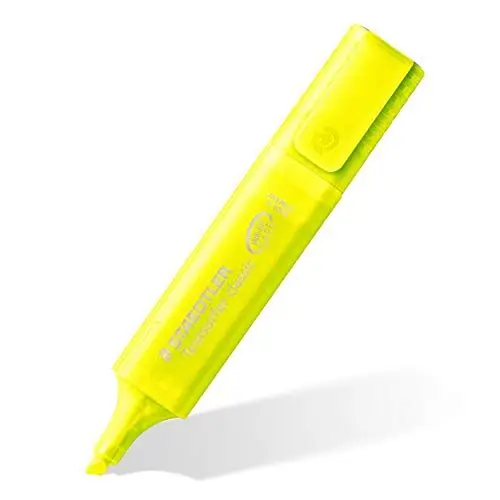 Produktbild: STAEDTLER Textmarker Textsurfer classic, hohe Qualität, mit großem Tintenspeicher für extra lange Markierleistung, Set mit 4 gelben Textmarkern, 364-1P WP4