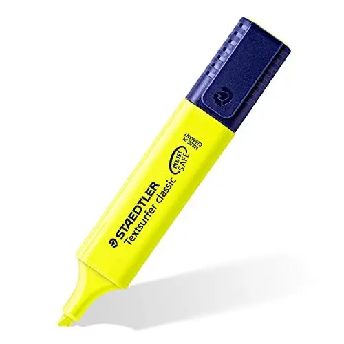 Produktbild: STAEDTLER Textsurfer Classic Textmarker für Inkjet-Ausdrücke Strichbreite 2,5-4,7 mm 10 Stück gelb