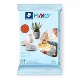 Produktbild: STAEDTLER lufttrocknende Modelliermasse FIMO air, terrakotta, sofort gebrauchsfähig, kein Brennvorgang notwendig, 500g, angenehme Haptik, klebt nicht, mind. 95% natürliche Rohstoffe, 8100-76