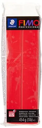 Produktbild: Staedtler FIMO professional ofenhärtende Modelliermasse (Großblock 454g (1 lb)) Farbe: reinrot