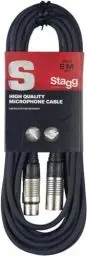 Produktbild: Stagg SMC6 Kabel, XLR (m) -XLR (f), Mikrofon-zu-Mischpult, 6 Meter lang, Schwarz